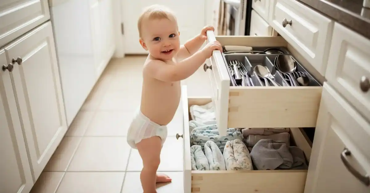 how to babyproof a dresser feature images